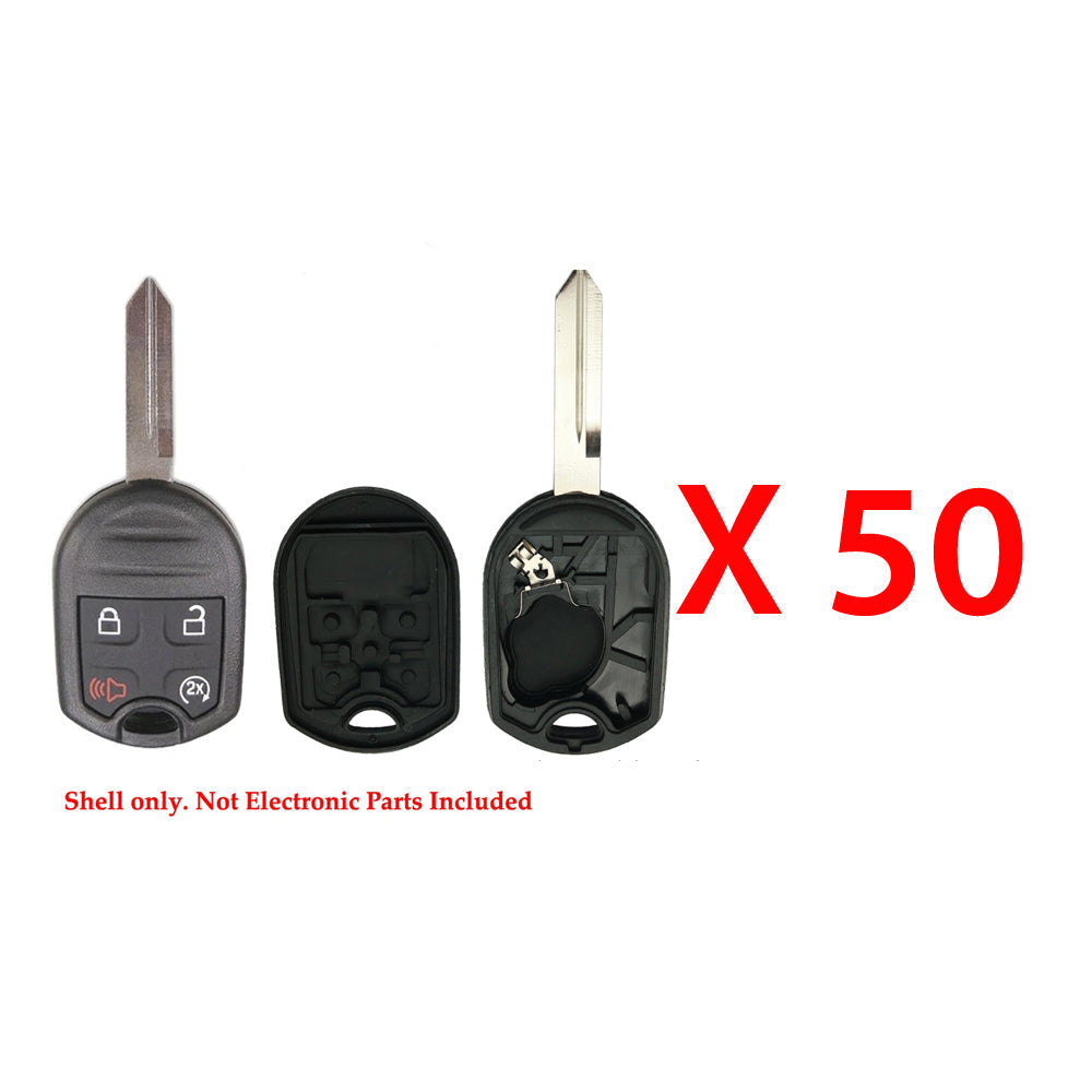 2011 - 2019 Ford Remote Control Key Shell  W/Remote Start 4B for FCC# CWTWB1U793 (50 Pack)