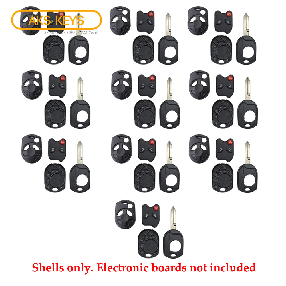 2007 - 2010 Ford Remote Head Key Shell 3B (10 Pack)