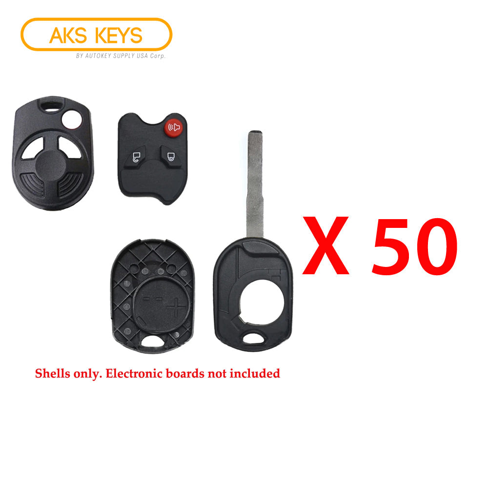 2012 - 2014 Ford Remote Key Shell 3B (50 Pack)