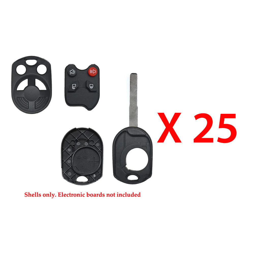 2012 - 2014 Ford Focus Remote Key Shell 4B (25 Pack)