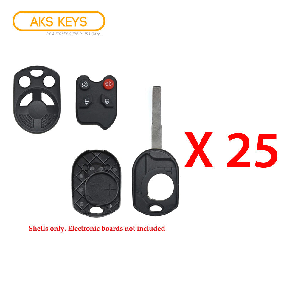 2012 - 2014 Ford Focus Remote Key Shell 4B (25 Pack)