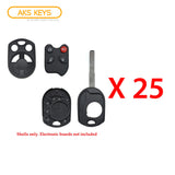 2012 - 2014 Ford Focus Remote Key Shell 4B (25 Pack)