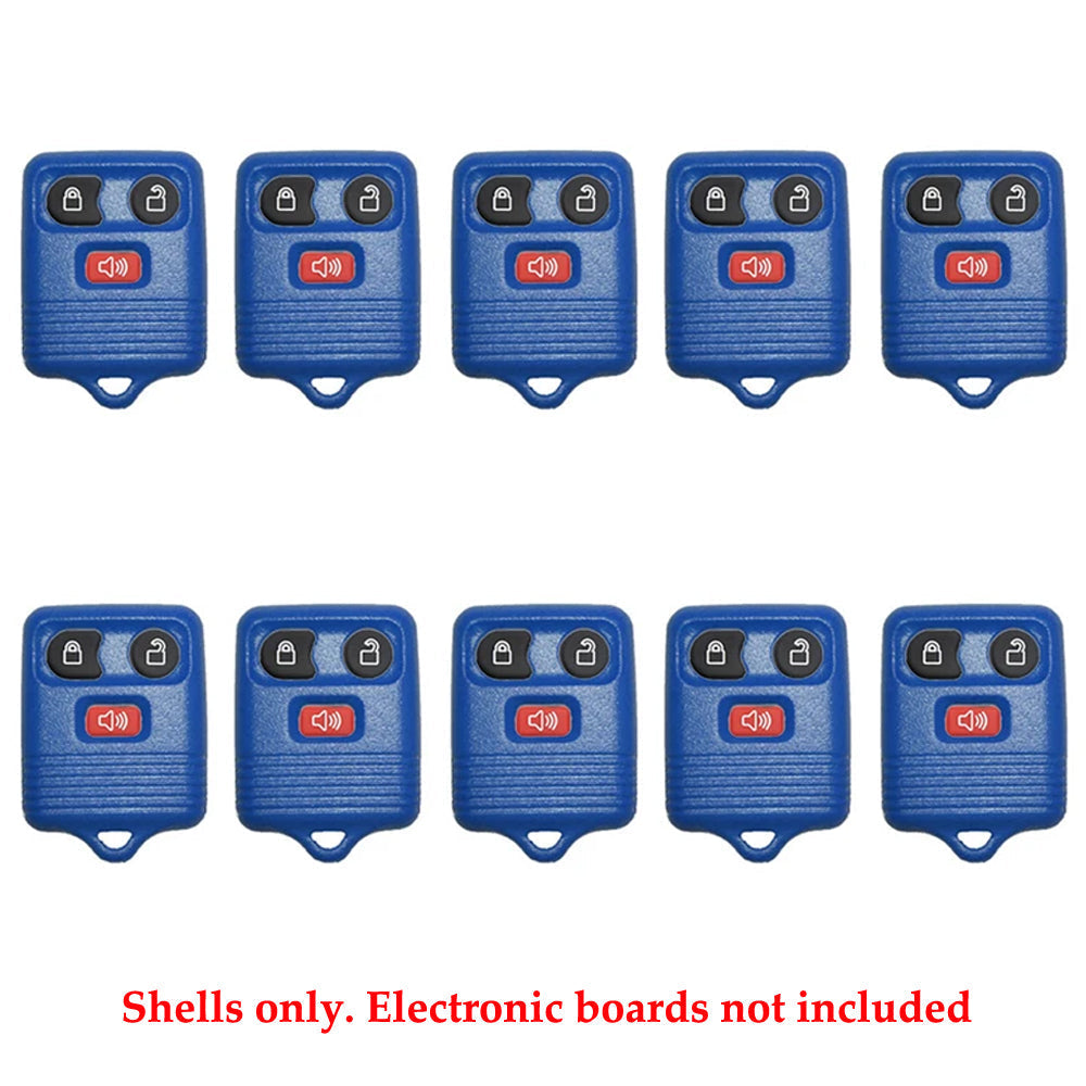 1999 - 2011 Ford Dark Blue Remote Shell (10 Pack)