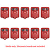 1998 - 2011 Red Ford Remote Shell (10 Pack)