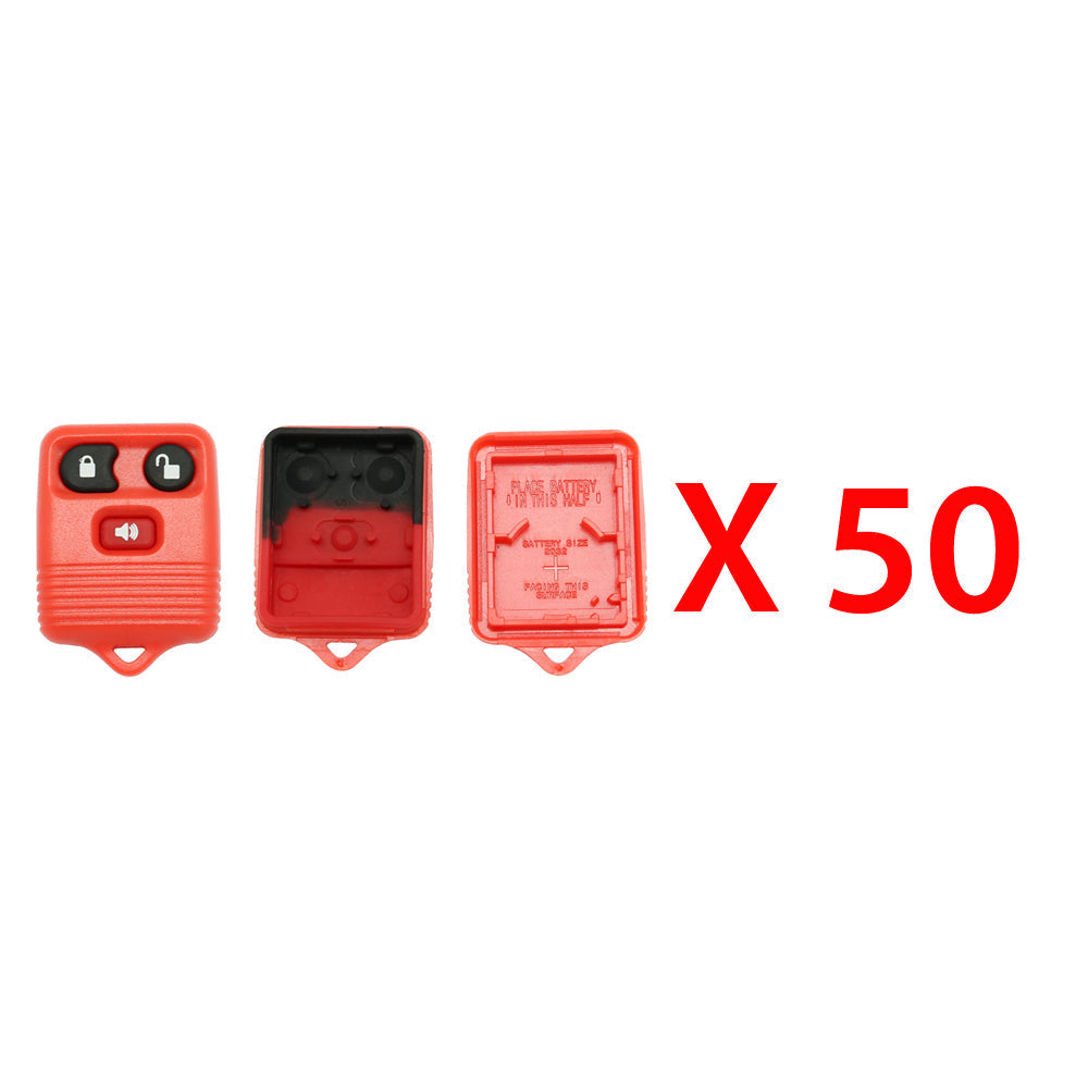 1998 - 2011 Red Ford Remote Shell (50 Pack)