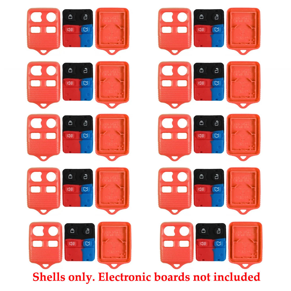 2004 - 2011 Red Ford Remote Shell 4B (10 Pack)