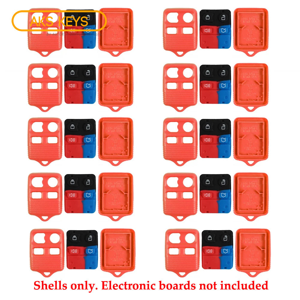 2004 - 2011 Red Ford Remote Shell 4B (10 Pack)