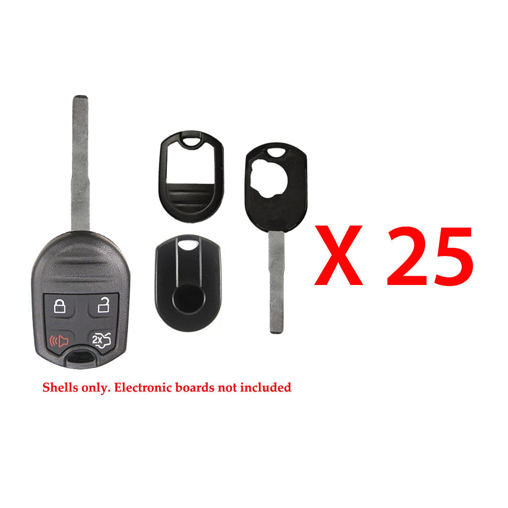 2012 - 2014 Ford Remote Key Shell 4B (25 Pack)