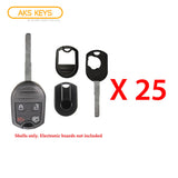 2012 - 2014 Ford Remote Key Shell 4B (25 Pack)