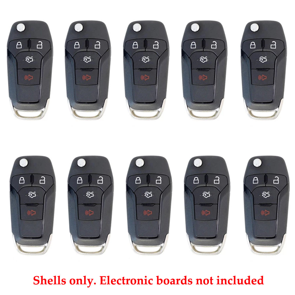 2013 - 2016 Ford Fusion Remote Flip Key Shell for FCC# N5F-A08TAA (10 Pack)