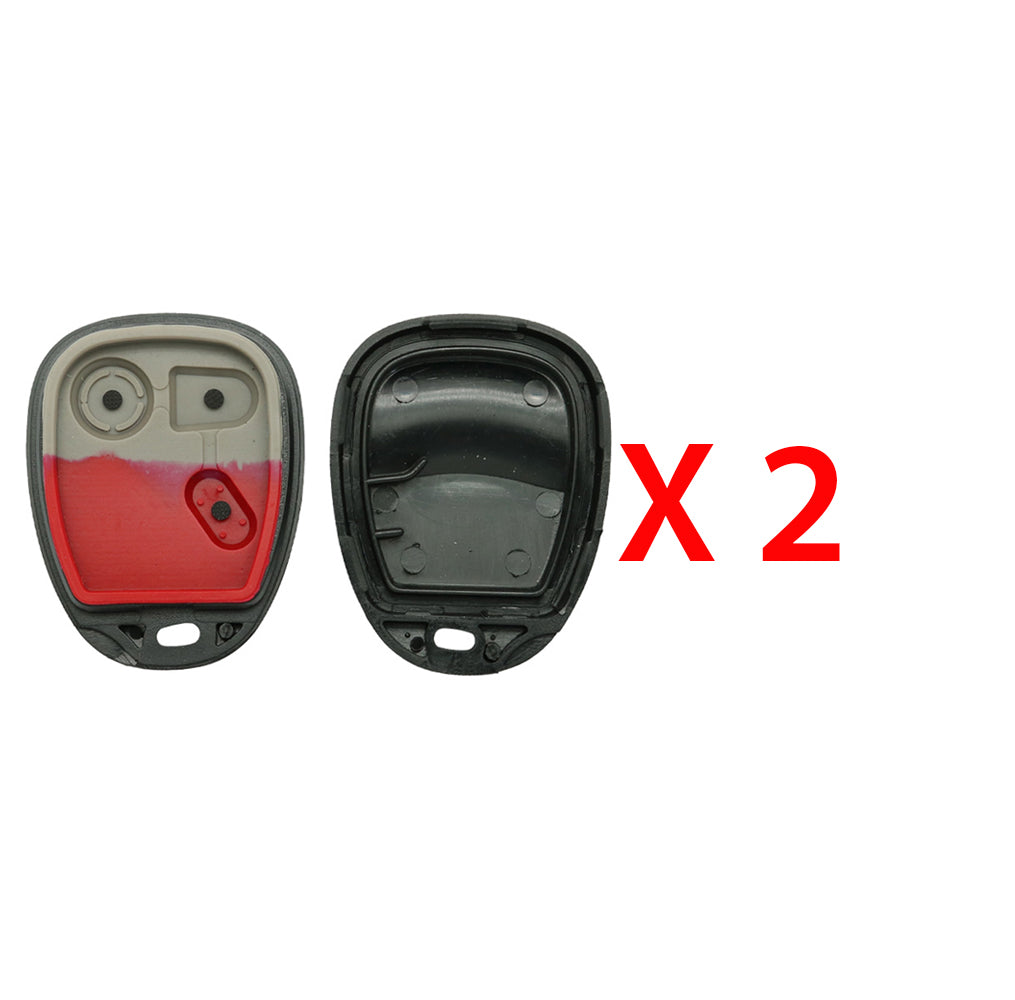 1998 - 2009 Buick Cadillac Chevrolet GMC Isuzu Pontiac Oldsmobile Saturn Remote Shell 3B (2 Pack)