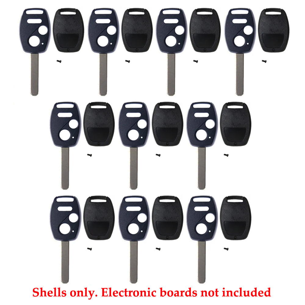 Honda Remote Key Shell 3B W/O Chip Holder (10 Pack)