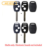 2005 - 2013 Honda Remote Key Shell 3B W/ Chip Holder (2 Pack)