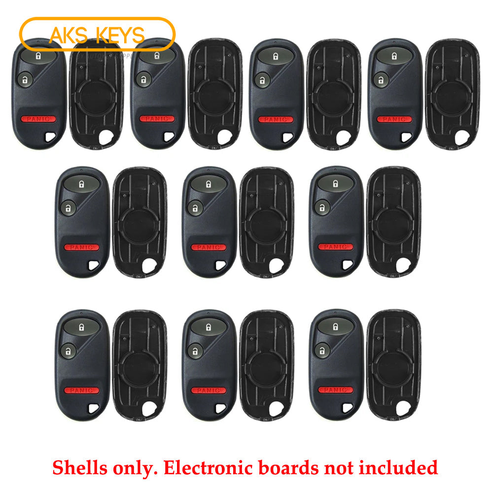 New Replacement Remote Keyless Fob Case Shell 3B for Honda FCC# OUCG8D-344H-A (10 Pack)