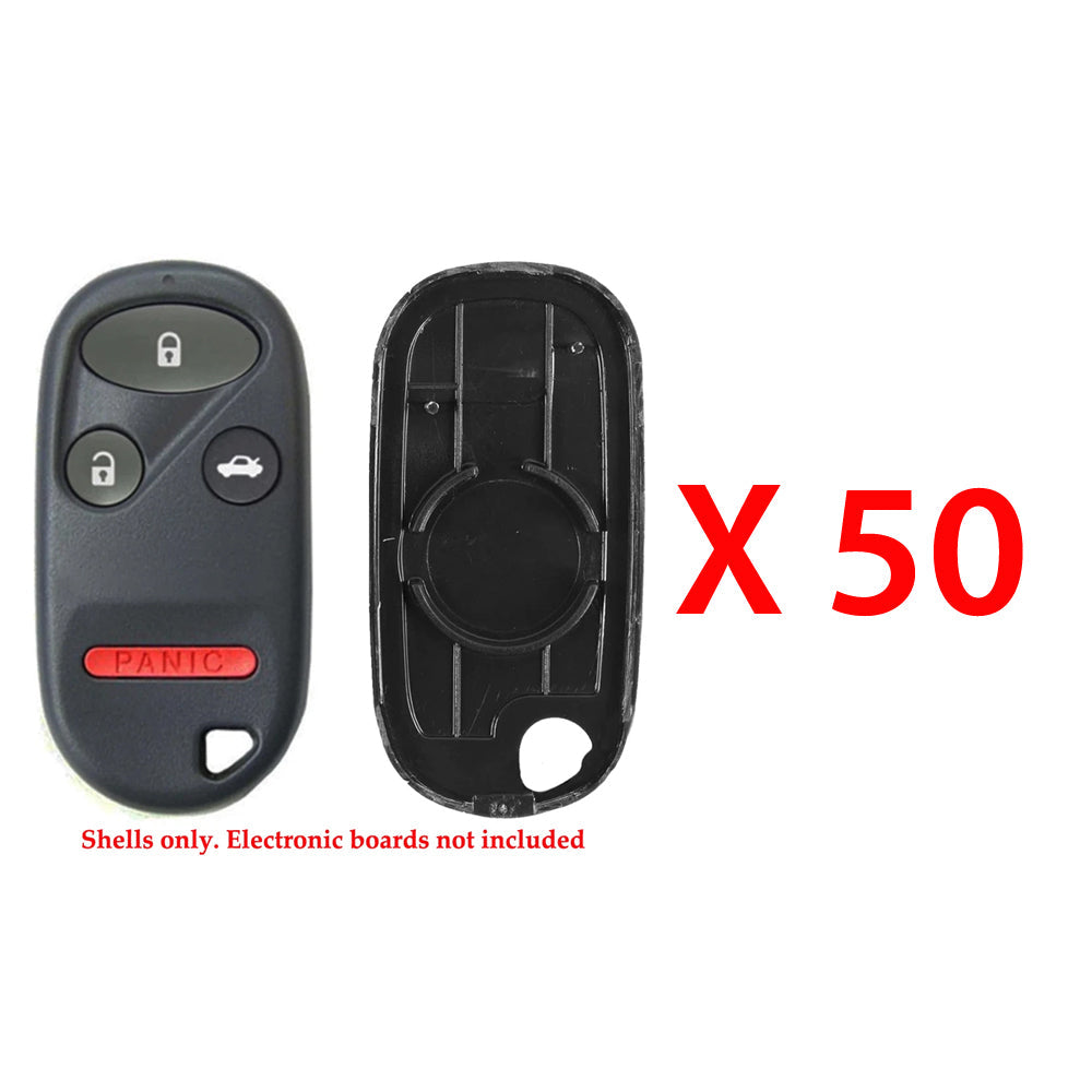 New Replacement Remote Keyless Fob Case Shell 4B for Honda FCC# OUCG8D-344H-A (50 Pack)