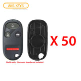 New Replacement Remote Keyless Fob Case Shell 4B for Honda FCC# OUCG8D-344H-A (50 Pack)