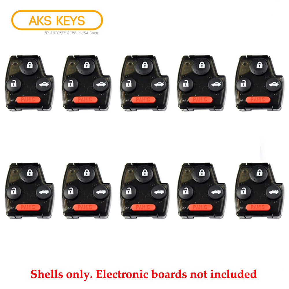 2003 - 2013 Honda Pad Housing 4 Buttons Shell (10 Pack)