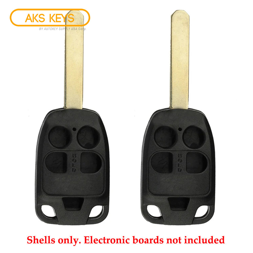 2001 - 2013 Honda Remote Key Shell 5B (2 Pack)