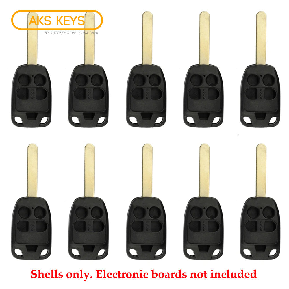 2001 - 2013 Honda Remote Key Shell 5B (10 Pack)