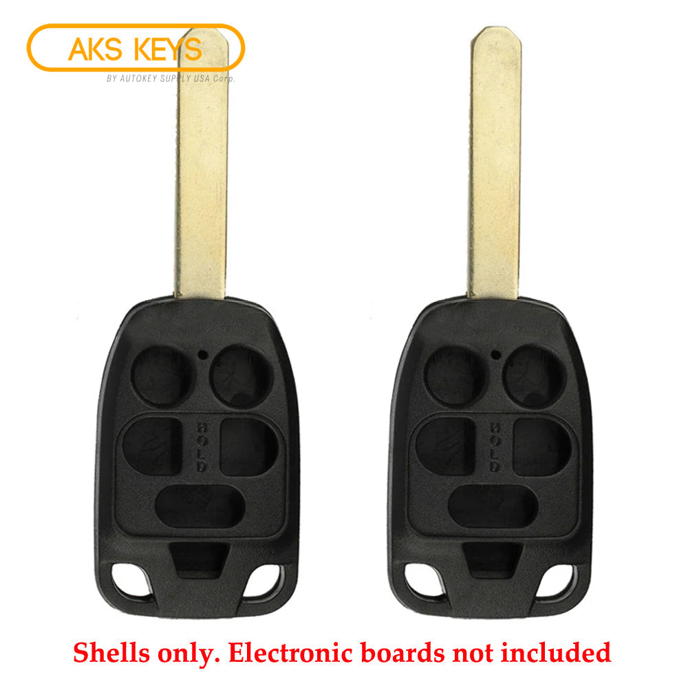 2001 - 2013 Honda Remote Key Shell 6B (2 Pack)