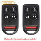 2005 - 2009 Replacement for Honda Remote Control shell Case 5B (2 Pack)