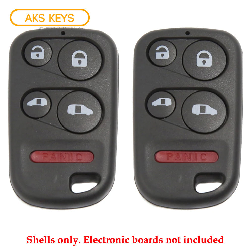 2002 - 2004  Replacement for Remote Control Shell Case 5B for Honda (2 Pack)