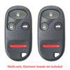 New Replacement Remote Keyless Fob Case Shell 4B for Acura / Honda FCC# KOBUTAH2T (2 Pack)