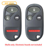 New Replacement Remote Keyless Fob Case Shell 4B for Acura / Honda FCC# KOBUTAH2T (2 Pack)