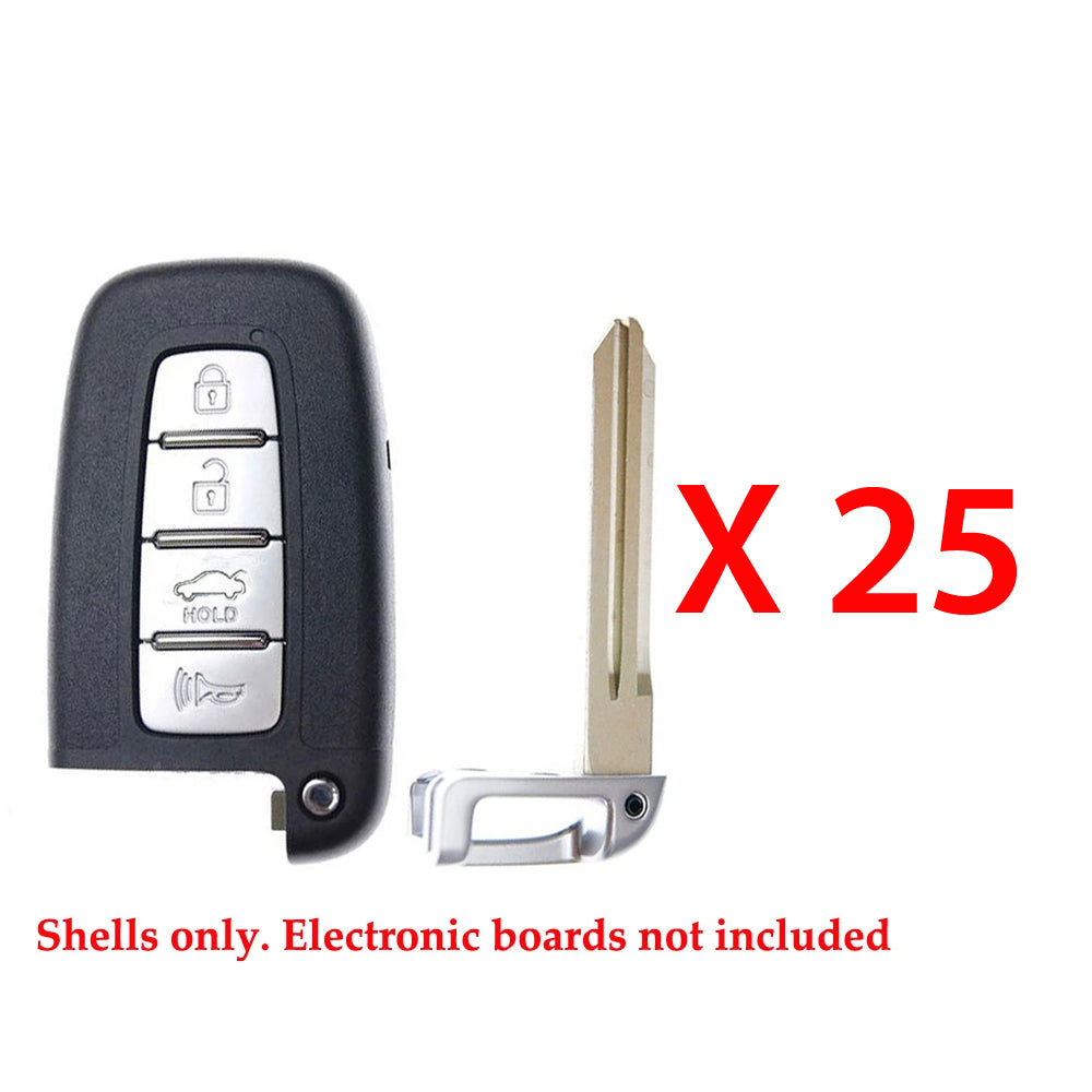 New Smart Prox Replacement Remote Keyless Case Shell Housing For Hyundai Kia (25 Pack)