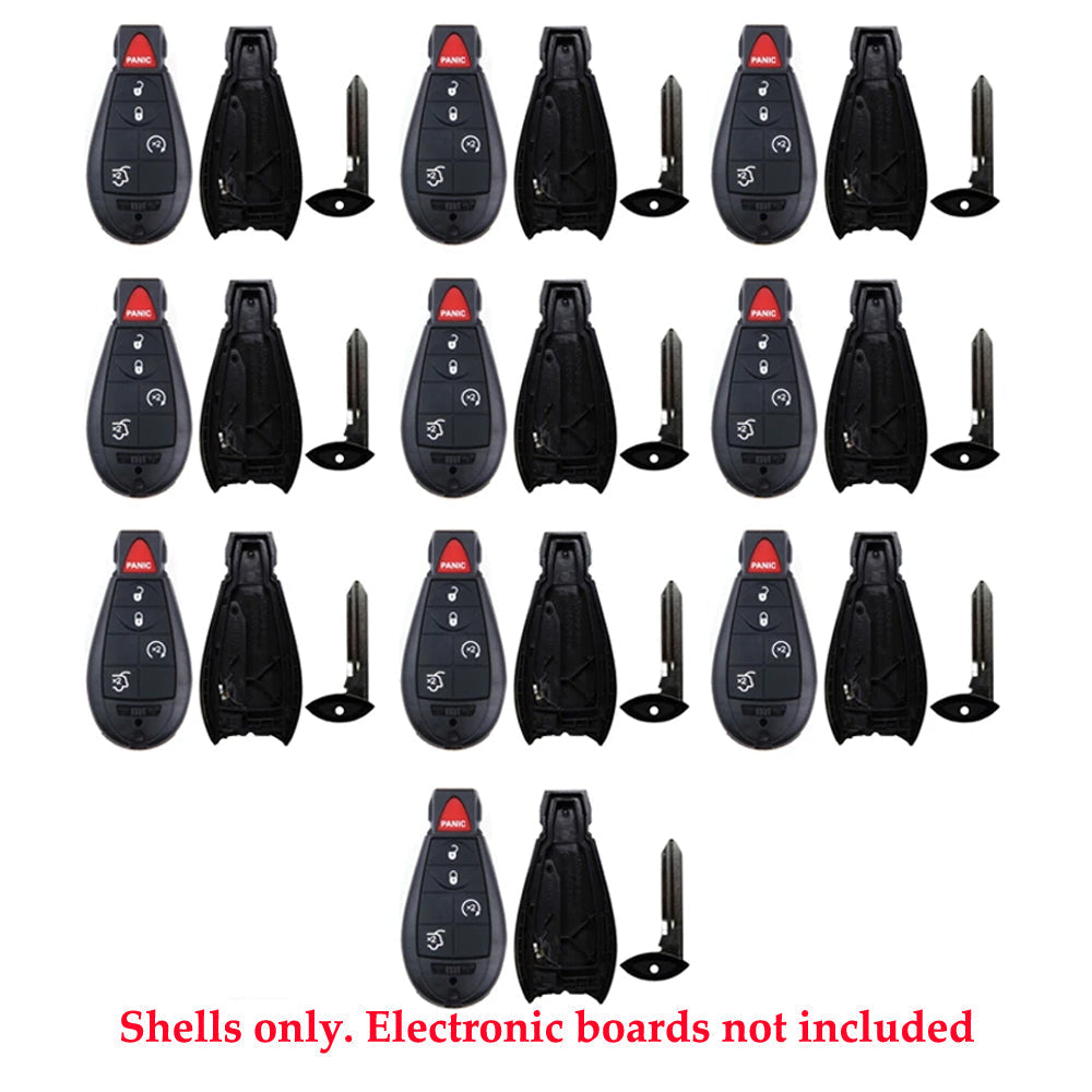 2010 - 2014 Jeep Fobik Key Shell 5B (10 Pack)