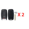 2014 - 2018 Kia Forte Flip Key Shell 4B - KK8 (HY15) (2 Pack)