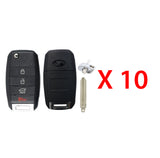 2014 - 2018 Kia Forte Flip Key Shell 4B - KK8 (HY15) (10 Pack)