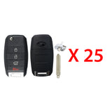 2014 - 2018 Kia Forte Flip Key Shell 4B - KK8 (HY15) (25 Pack)