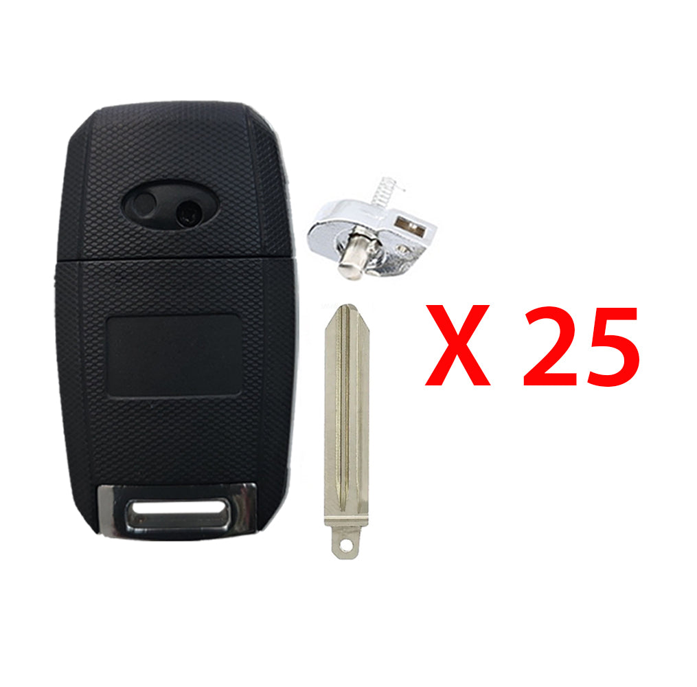 2014 - 2018 Kia Forte Flip Key Shell 4B - KK8 (HY15) (25 Pack)