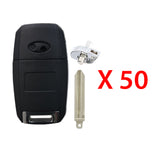 2014 - 2018 Kia Forte Flip Key Shell 4B - KK8 (HY15) (50 Pack)