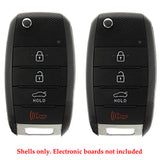 Kia Remote Head Flip Key Shell for FCC# TQ8-RKE-3F05 (2 Pack)