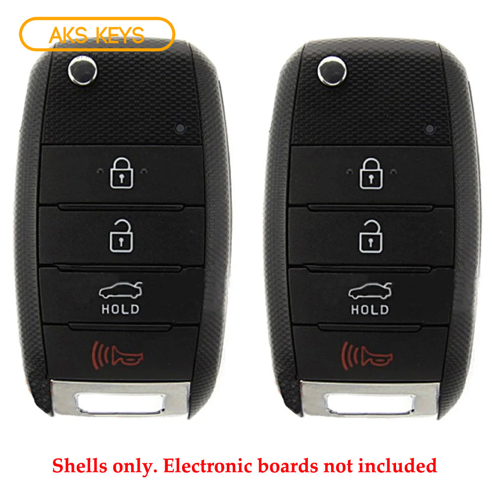 Kia Remote Head Flip Key Shell for FCC# TQ8-RKE-3F05 (2 Pack)