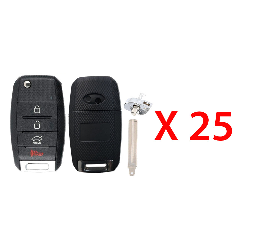 Kia Remote Head Flip Key Shell for FCC# TQ8-RKE-3F05 (25 Pack)