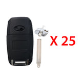 Kia Remote Head Flip Key Shell for FCC# TQ8-RKE-3F05 (25 Pack)