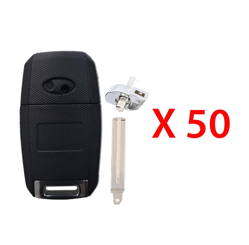 Kia Remote Head Flip Key Shell for FCC# TQ8-RKE-3F05 (50 Pack)