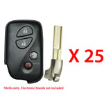 2010 - 2012 Lexus Smart Key Remote Shell  4B for FCC# HYQ14ACX (25 Pack)