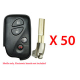 2010 - 2012 Lexus Smart Key Remote Shell  4B for FCC# HYQ14ACX (50 Pack)