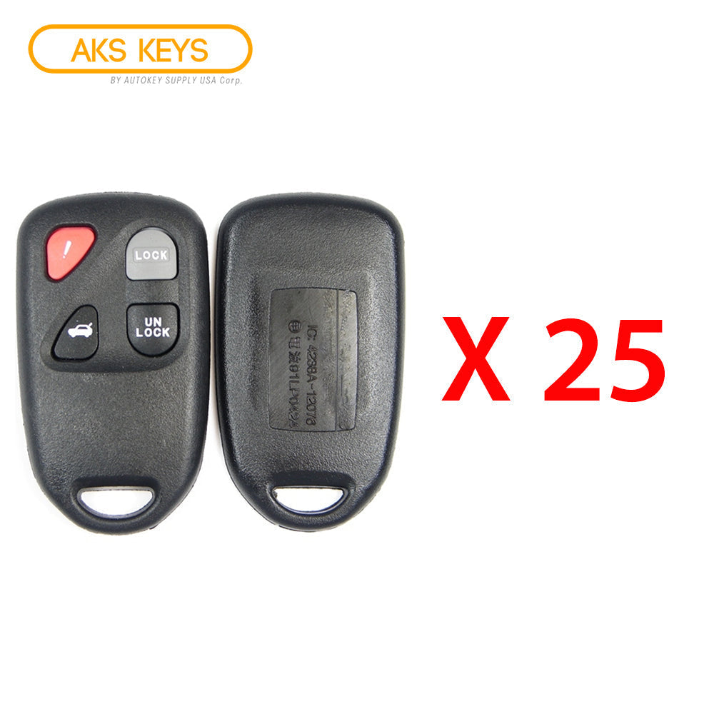 2003 - 2005 Mazda Remote Control Shell 4B Compatible with FCC# KPU41805 (25 Pack)