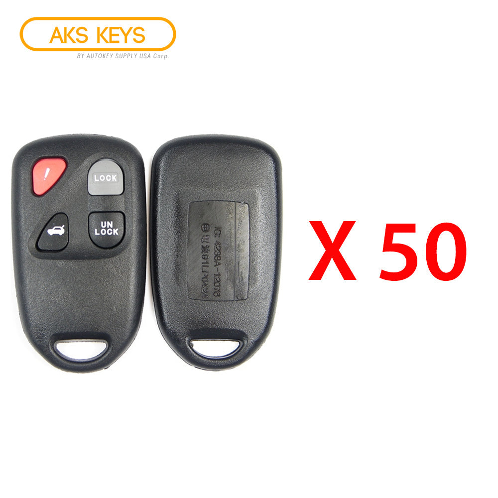 2003 - 2005 Mazda Remote Control Shell 4B Compatible with FCC# KPU41805 (50 Pack)