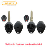 2007 - 2015 Mitsubishi Remote Key Shell 4B / MIT3 (2 Pack)