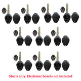 2007 - 2015 Mitsubishi Remote Key Shell 4B / MIT3 (10 Pack)