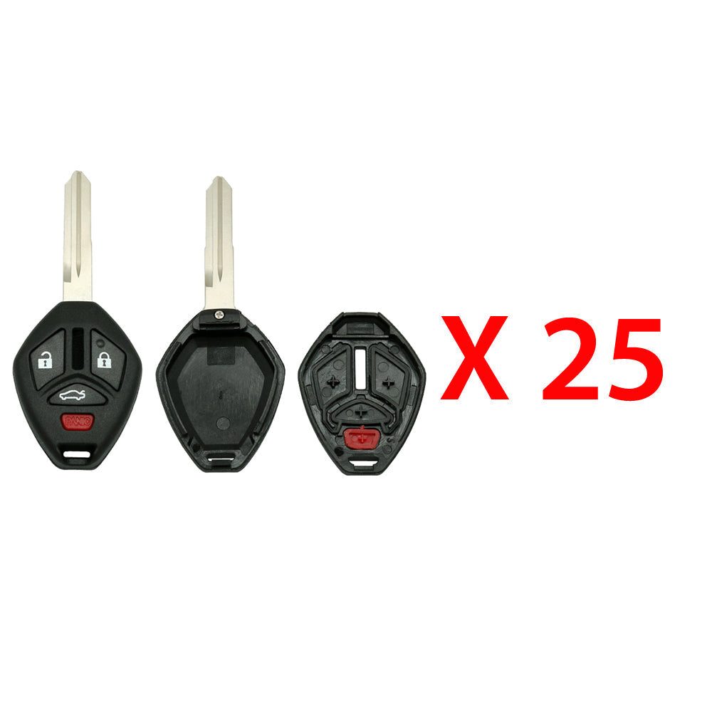 2006 -2007 Mitsubishi Remote Key Shell 4B - MIT6 (25 Pack)