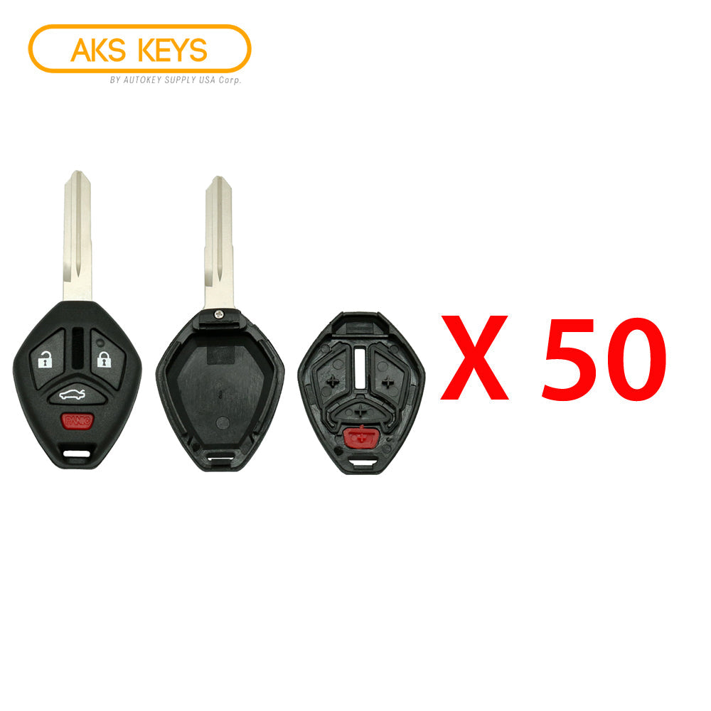 2006 -2007 Mitsubishi Remote Key Shell 4B - MIT6 (50 Pack)