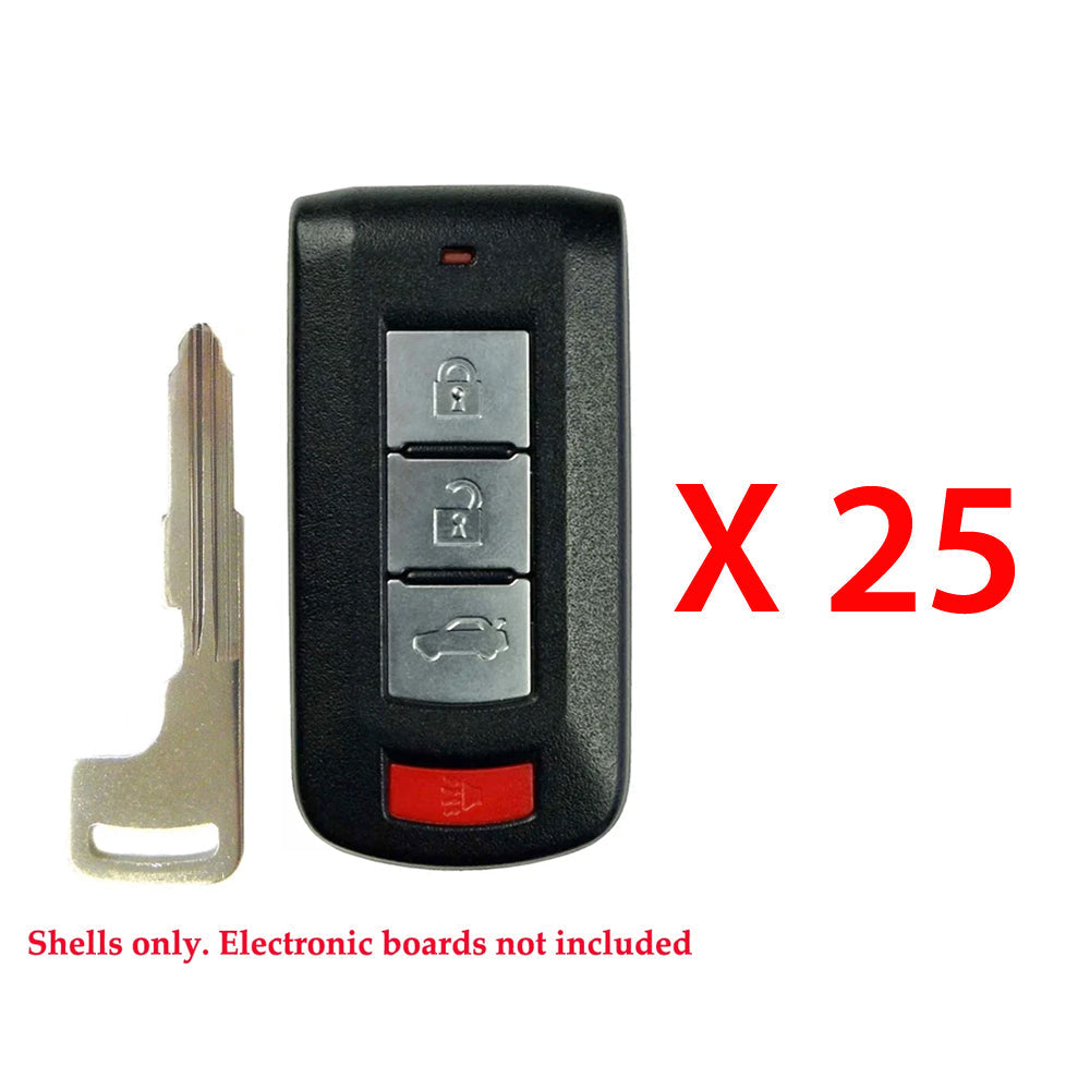 2008 - 2016 Mitsubishi Lancer Evo Smart Key Shell 4B (25 Pack)