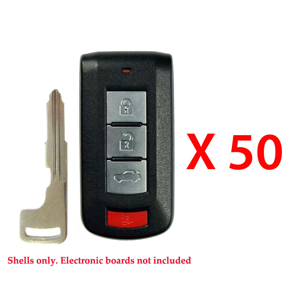 2008 - 2016 Mitsubishi Lancer Evo Smart Key Shell 4B (50 Pack)